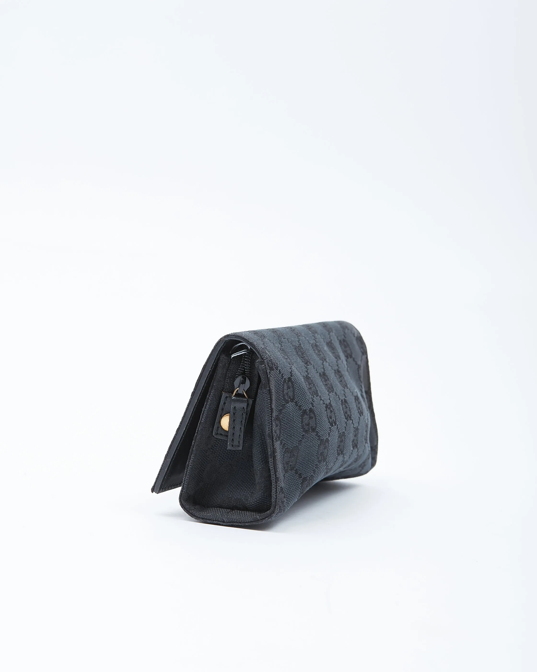 Gucci Black GG Canvas Cosmetic Case