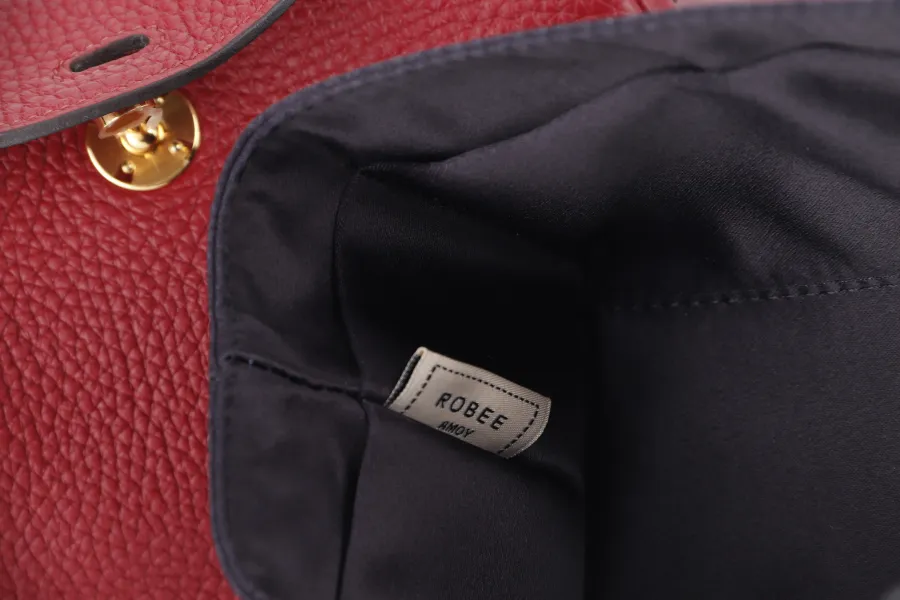 HERMES LINDY MINI 20 STAMP Y (YEAR 2020) ROUGE GRENAT CLEMENCE LEATHER GOLD HARDWARE WITH DUST COVER AND BOX