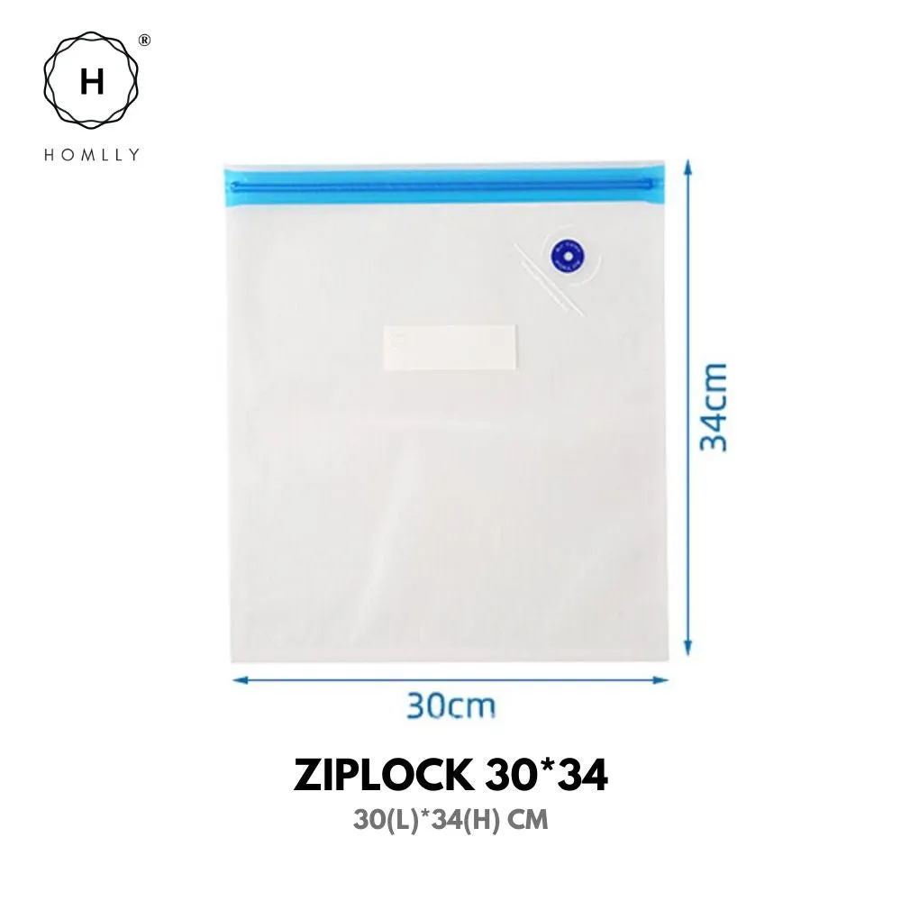 Homlly Reusable Sous Vide Food Vacuum Sealer Ziplock Bags with Portable Manual/Electric Vacuum Sealer Pump
