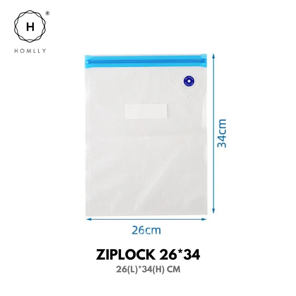 Homlly Reusable Sous Vide Food Vacuum Sealer Ziplock Bags with Portable Manual/Electric Vacuum Sealer Pump