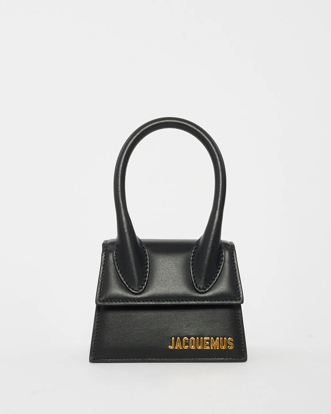 Jacquemus Black Leather Mini "Le Chiquito" Bag