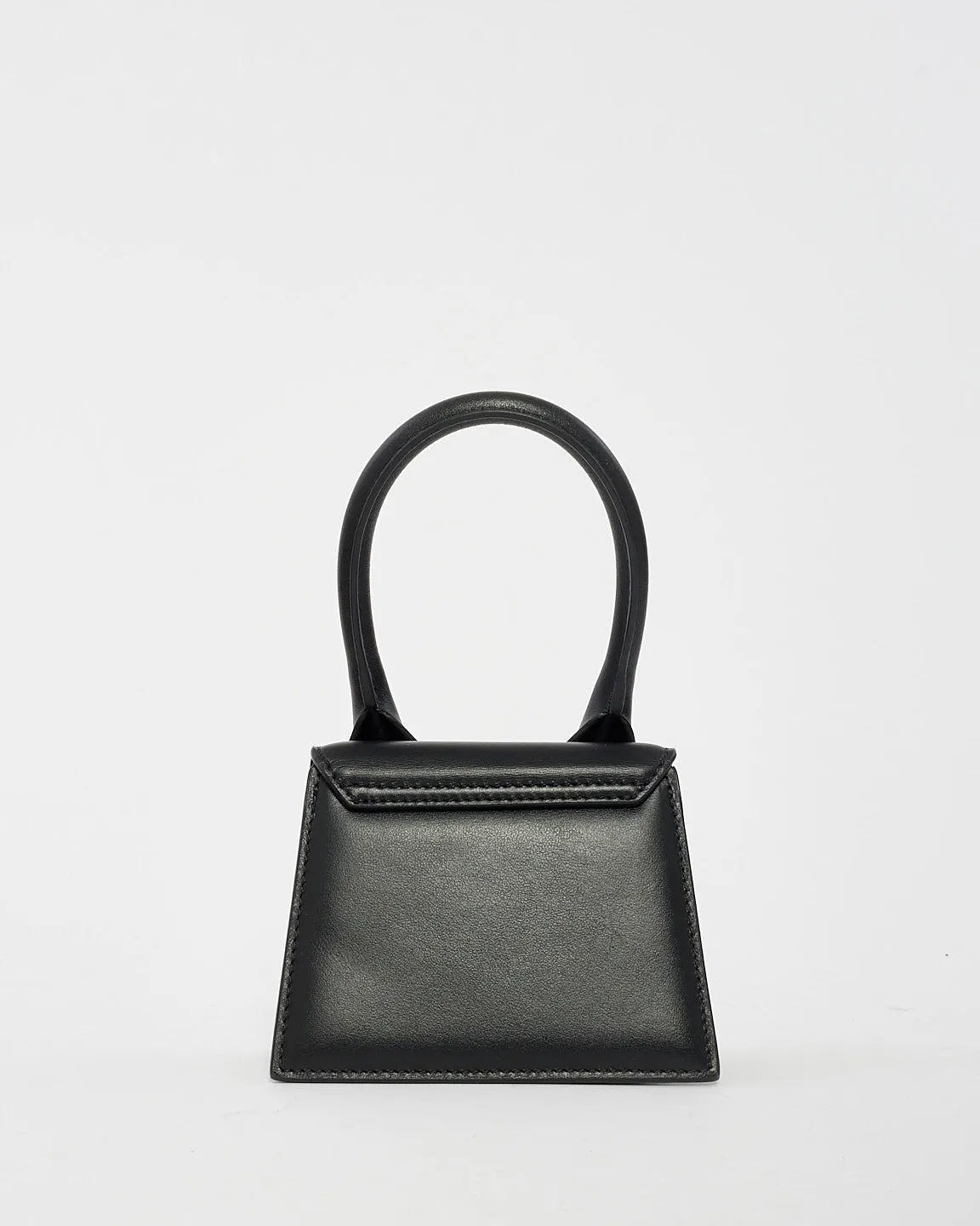 Jacquemus Black Leather Mini "Le Chiquito" Bag