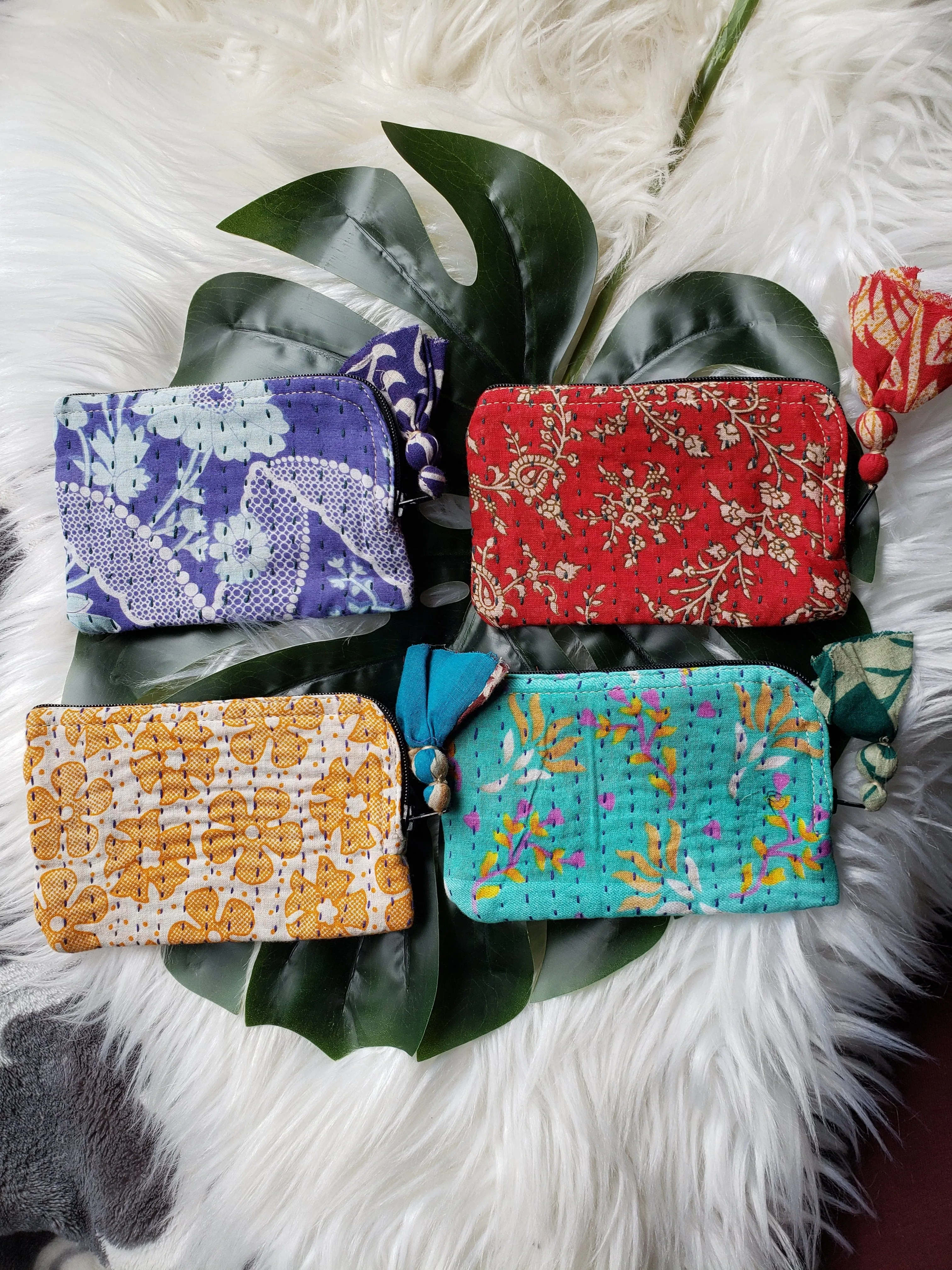 Kantha Card Pouch