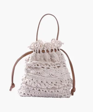 La Rossy Mini in Leather and Crochet