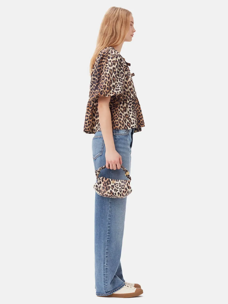 Leopard Mini Ganni Bou Bag
