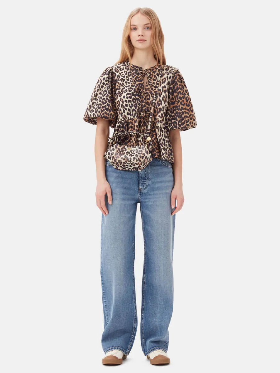 Leopard Mini Ganni Bou Bag