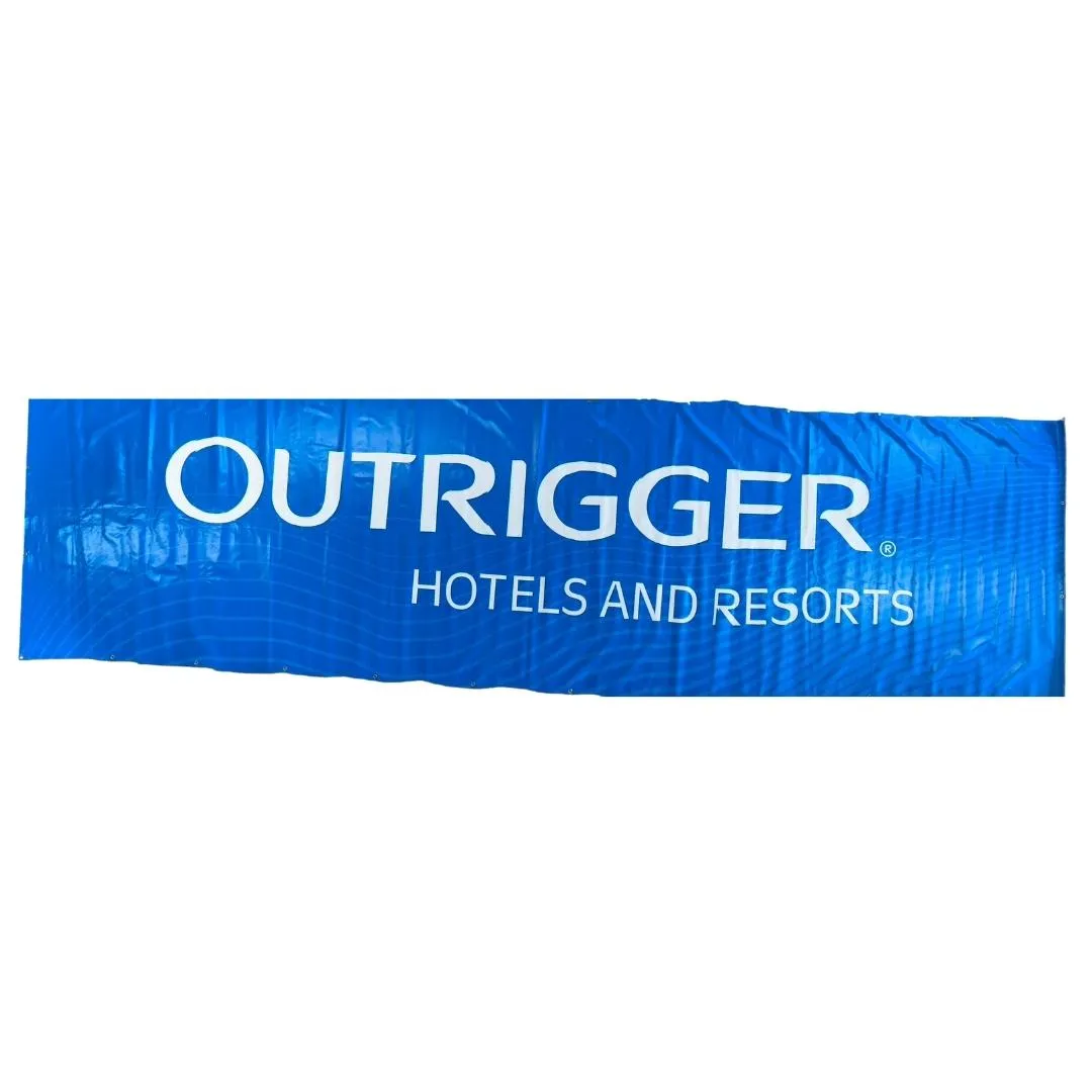 **Limited Release** Banner Zipper Pouch, Pyramid: "Blue Splash"