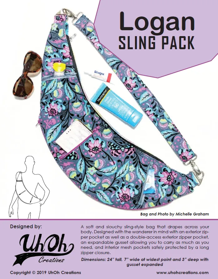 Logan Sling Bag Pattern - PDF Download