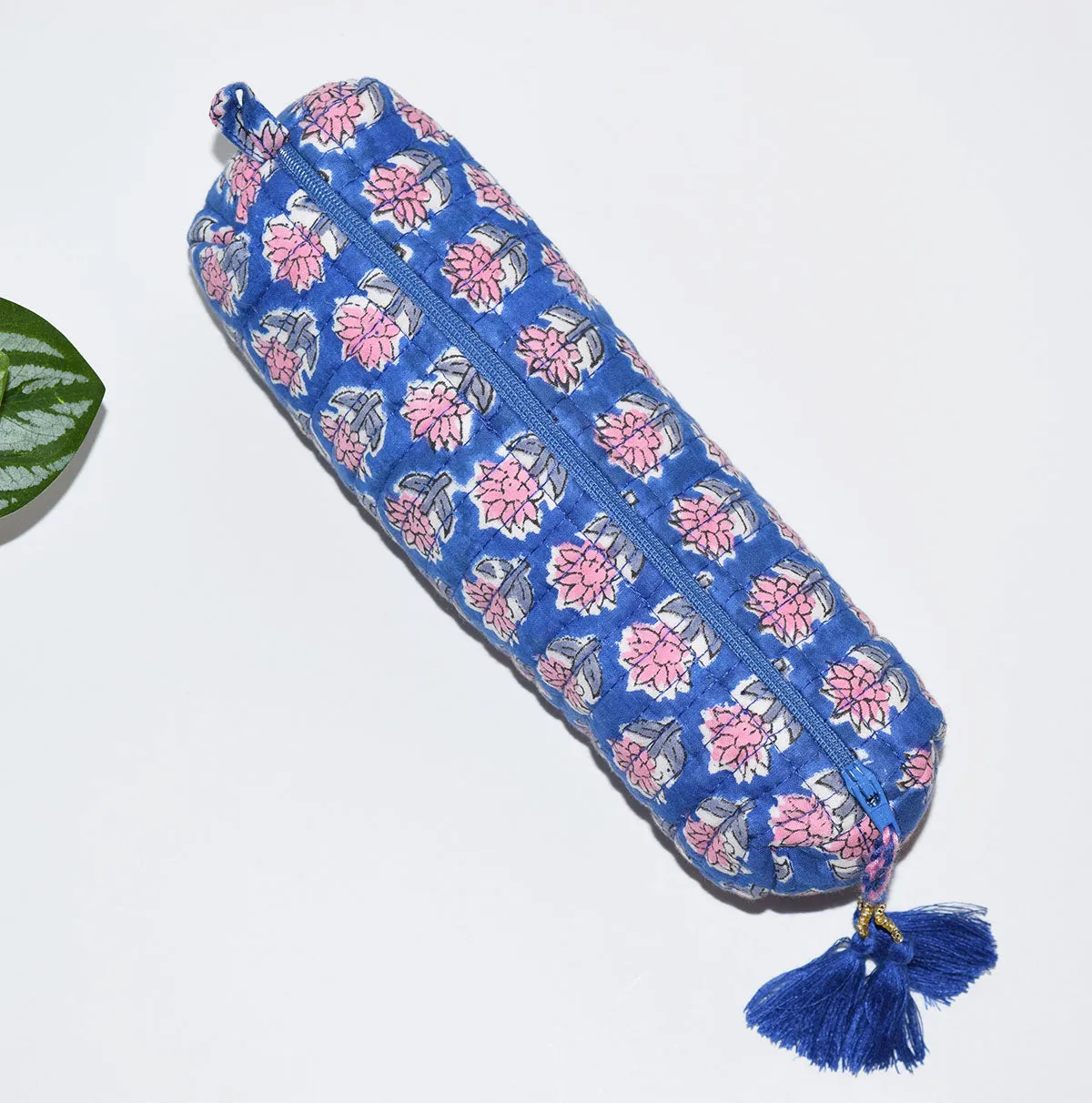 Long Waterproof Cosmetic Pouch | Aegean Mini Floral