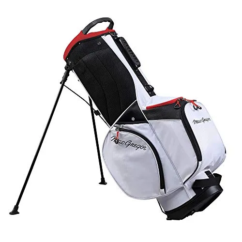 MacGregor Golf Response Stand Bag with 9" 6 Way Divider Top- White/Red