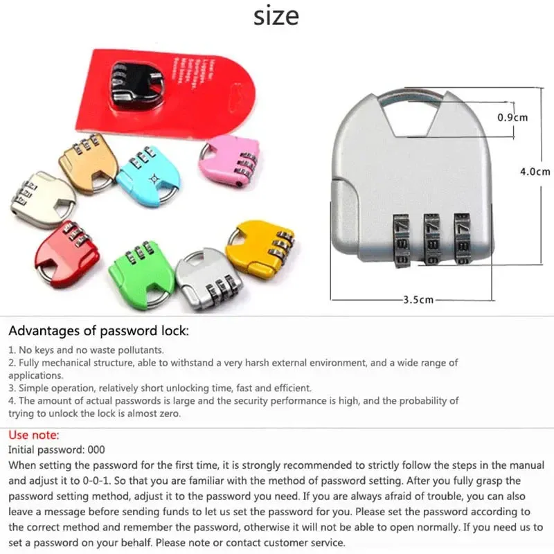 Mini Bag Password Lock