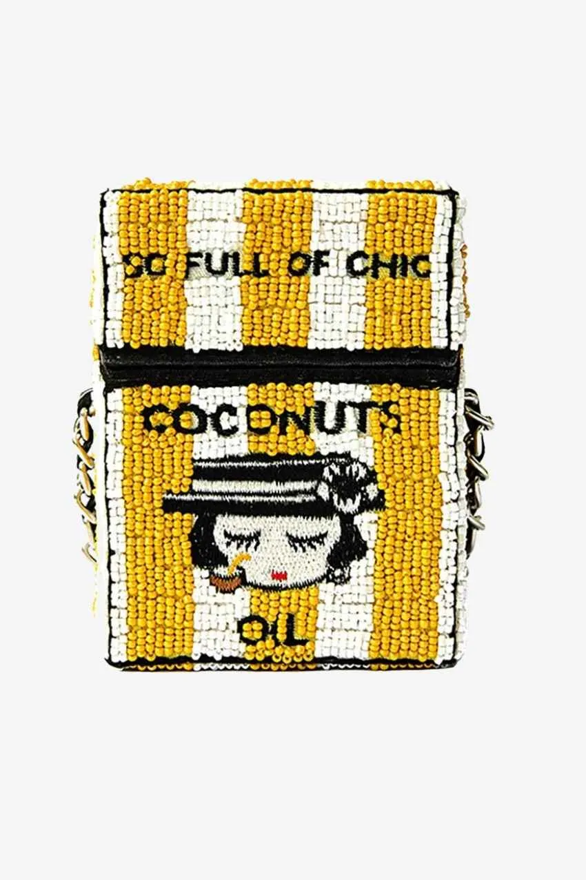 Mini Box Crossbody Bag "So Full Of Chic" Coconut Oil