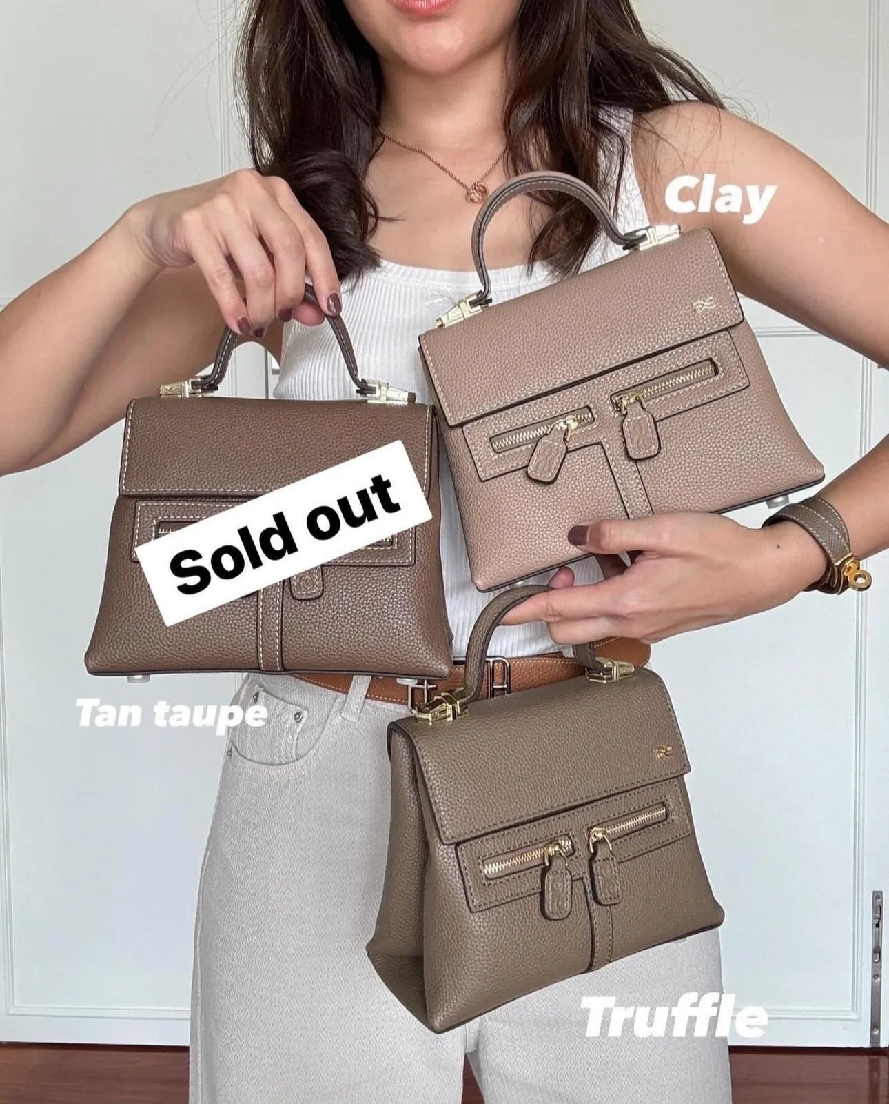 Mini Clara PU Tan Taupe