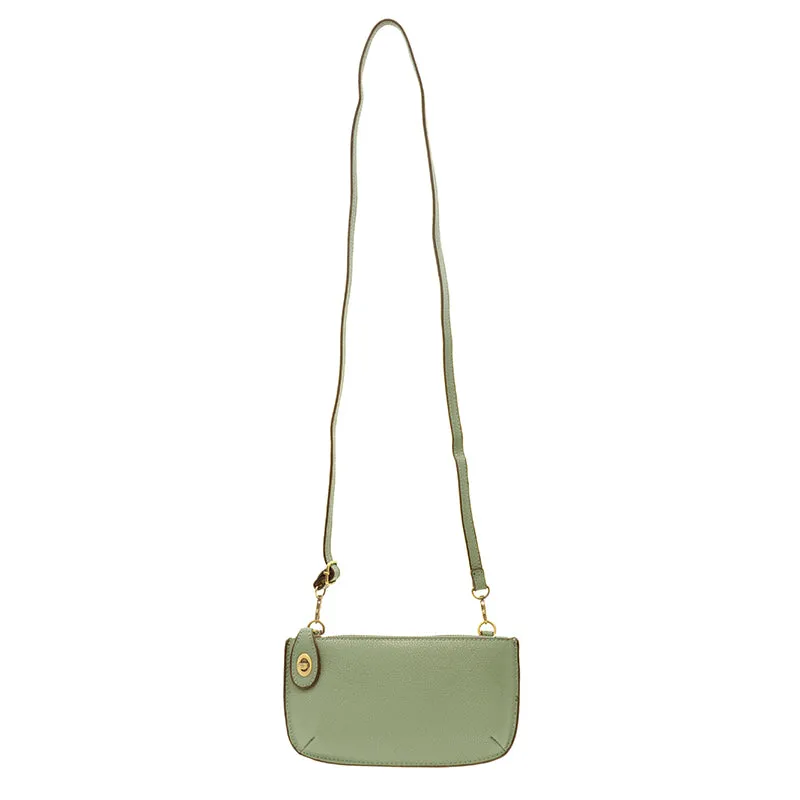 Mini Crossbody Wristlet Clutch in Sage