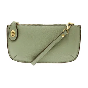 Mini Crossbody Wristlet Clutch in Sage