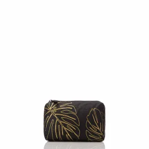 Mini Lanai Pouch Gold on Black
