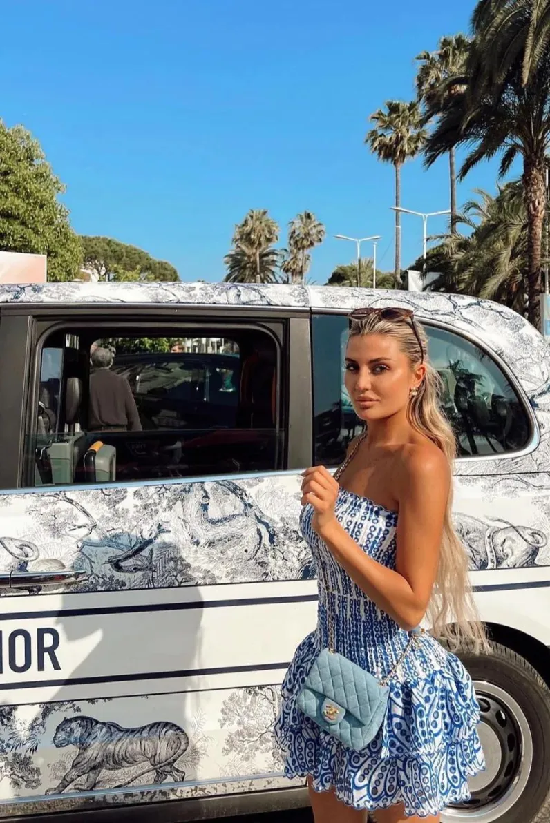 Monaco Mini Dress- Blue