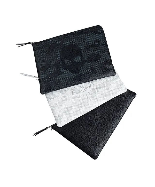 Monster G Italian Genuine Leather Golf & Daily Clutch Camo White