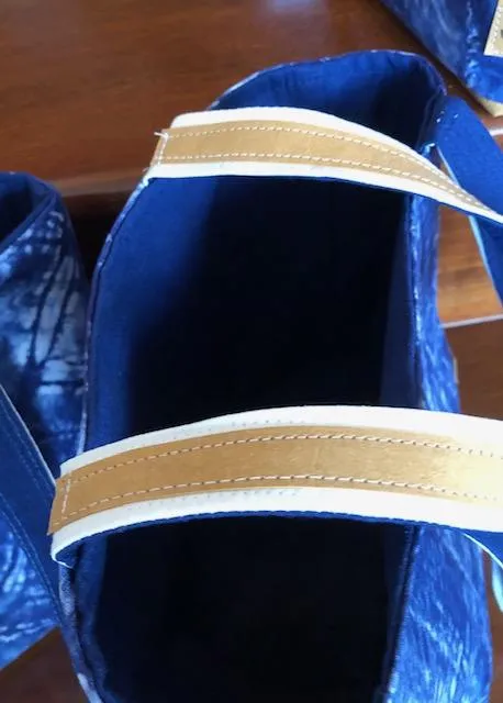 Navy Blue Nui Shibori Bags