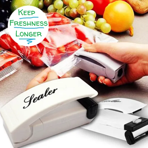 New AS Seen on TV Super Sealer! Mini pocket sized portable heat sealer to keep your bagged food fresh after opening!