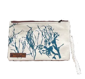 Orr's Island Seaweed Zipper Pouch Wristlet