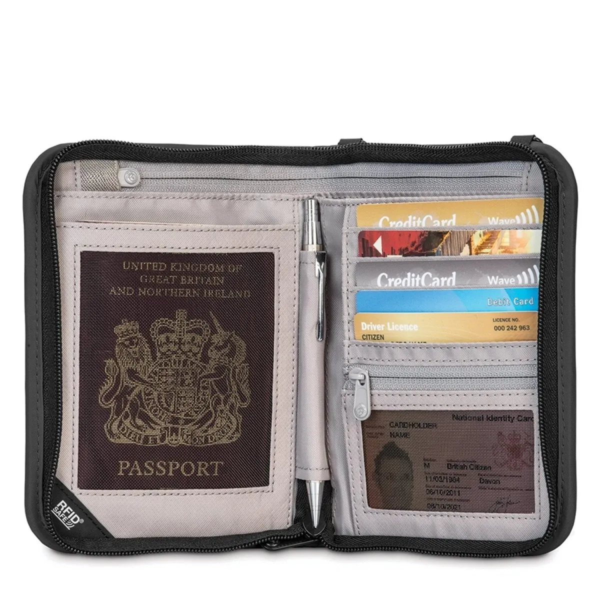Pacsafe® RFIDsafe™ V150 RFID Blocking Compact Organizer