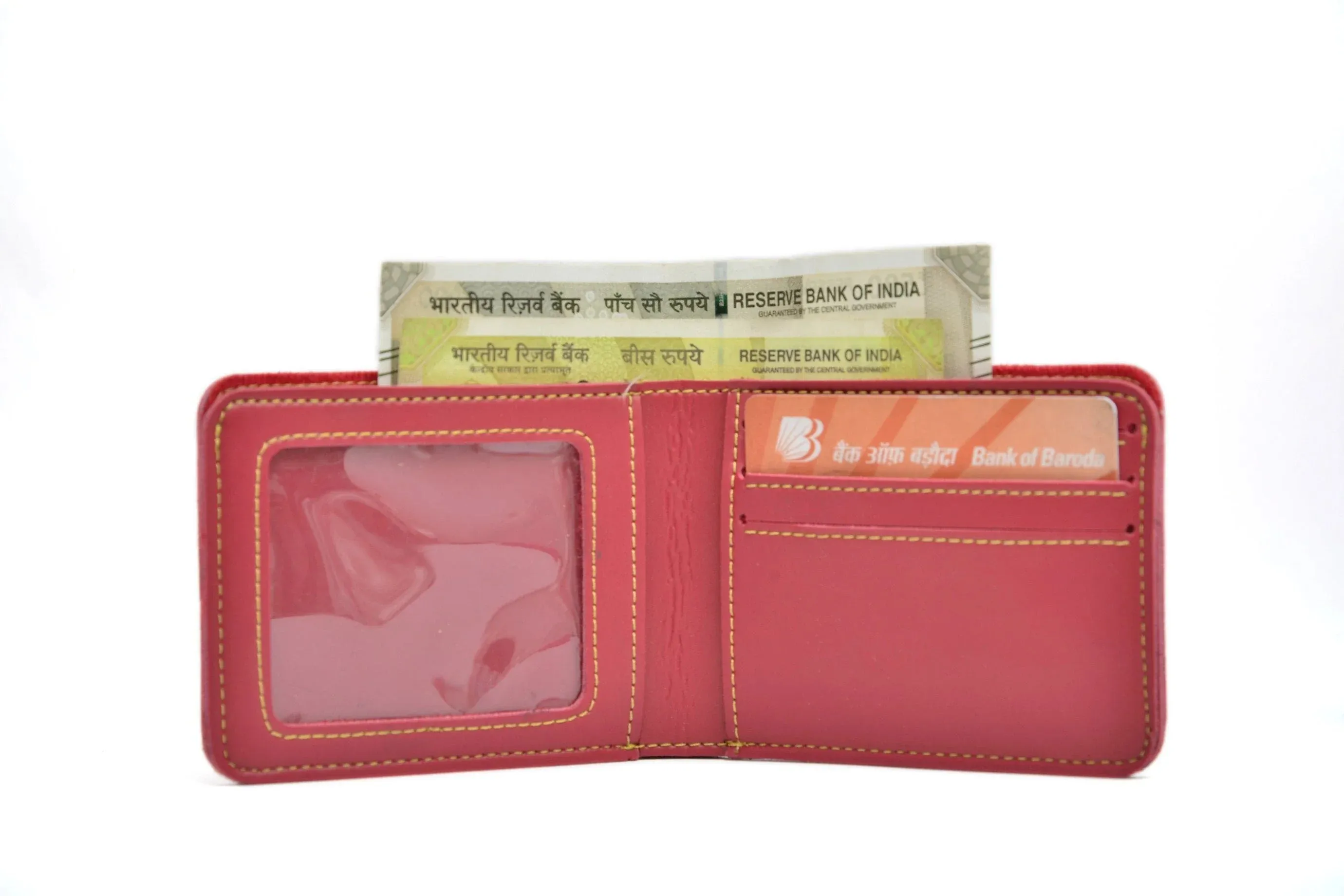 Personalized Couple's Combo : Chained Sling Bag ( Product 1 ) & Men's Wallet (Product 2) - Wine