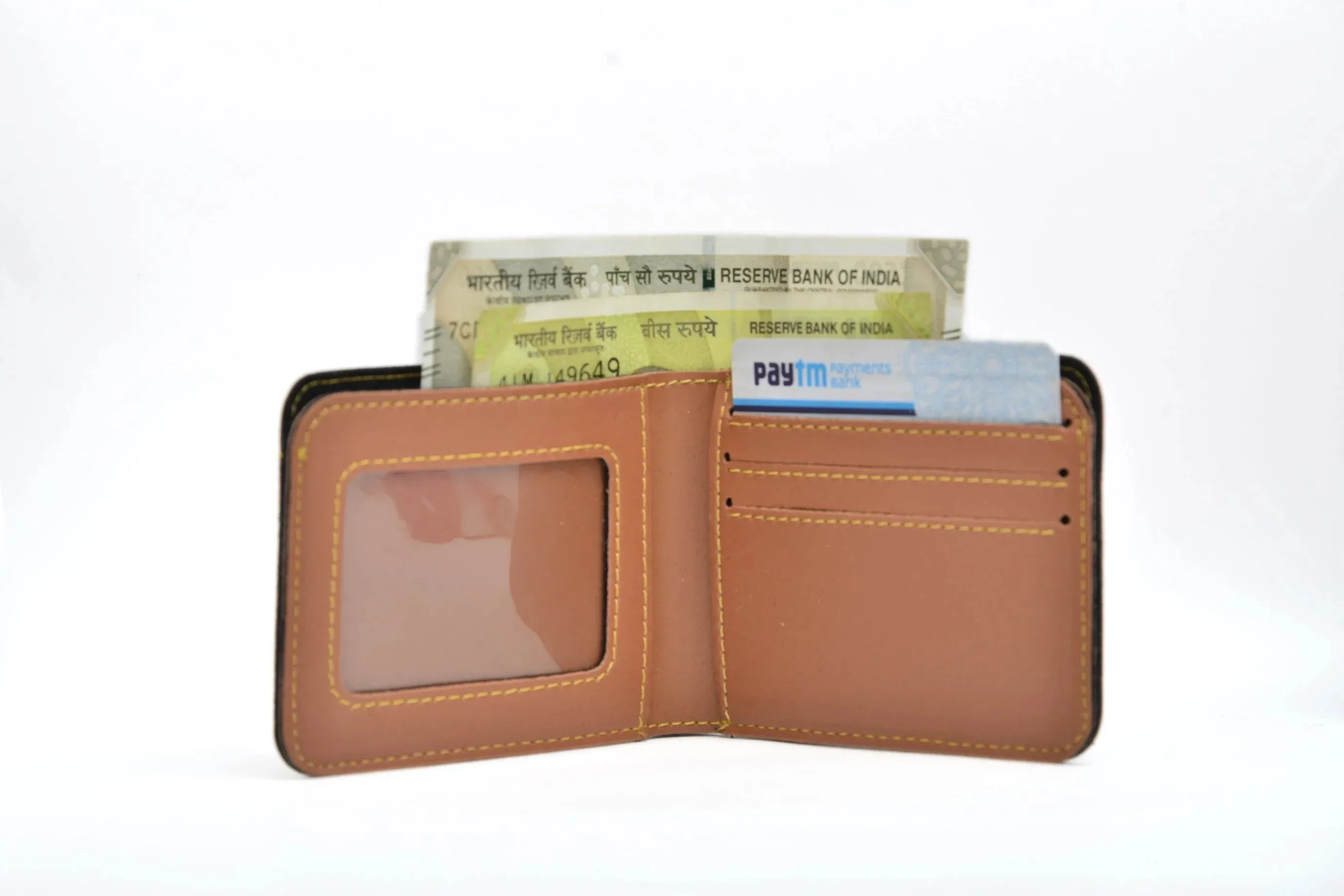 Personalized Couple's Combo : Chained Sling Bag( Product 1 ) & Men's Wallet(Product 2) - Tan
