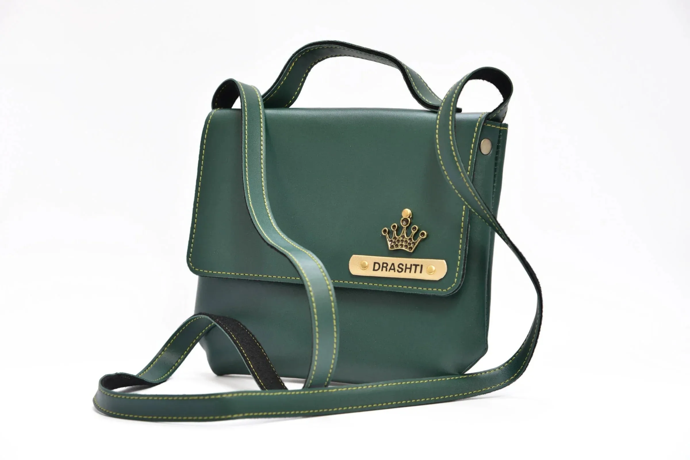 Personalized Sling Bag - Olive Green