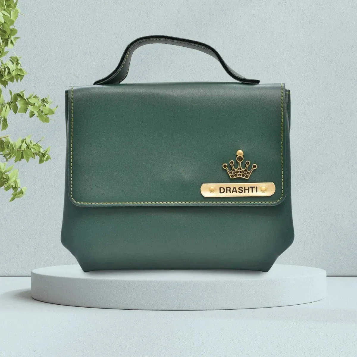 Personalized Sling Bag - Olive Green