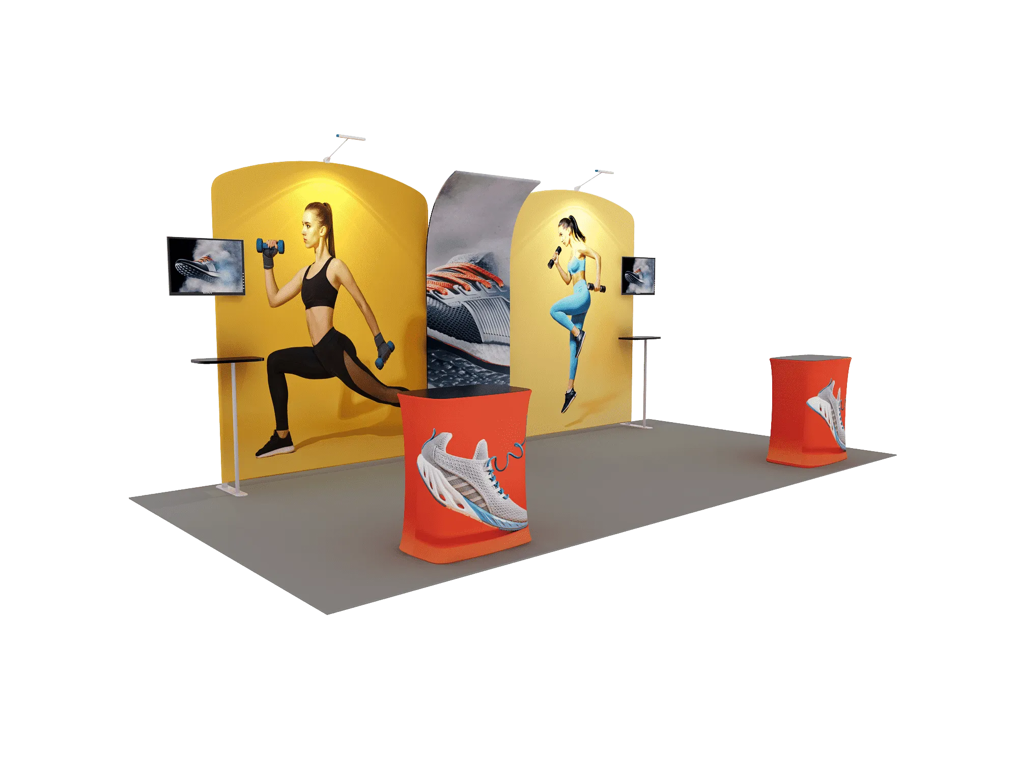 Portable Exhibit Display 6m - Model 9