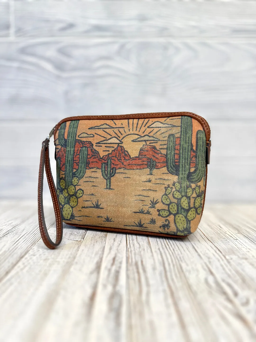 Red Dirt Hat Co Desert Scape Cosmetic Pouch