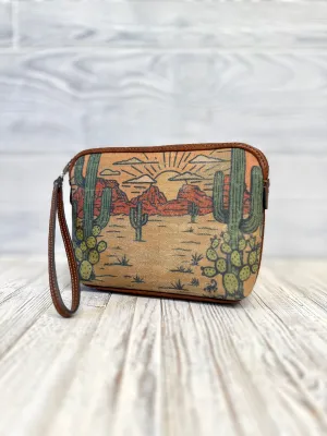 Red Dirt Hat Co Desert Scape Cosmetic Pouch