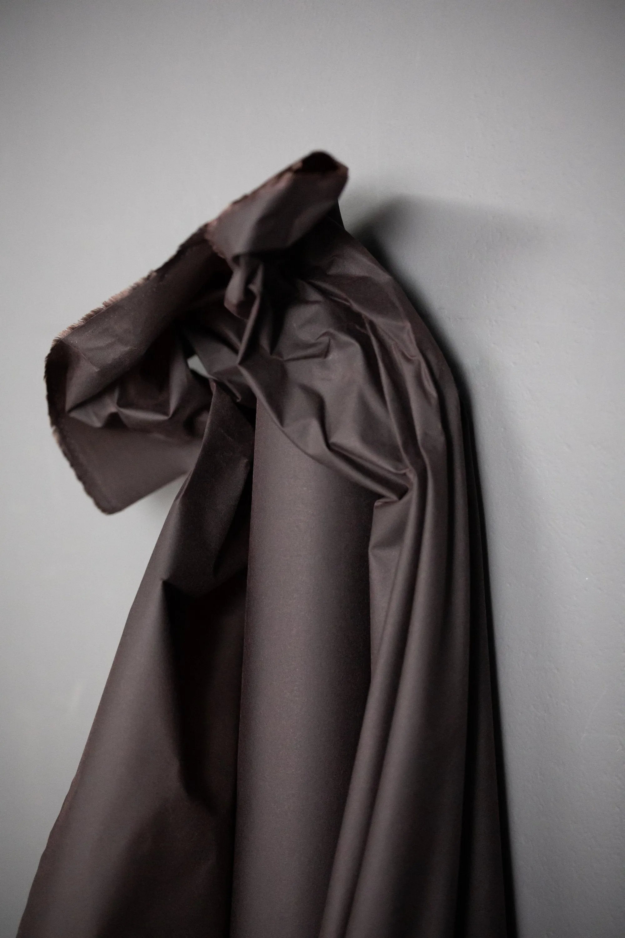 Rustic Brown Lightweight Oilskin -- Merchant   Mills