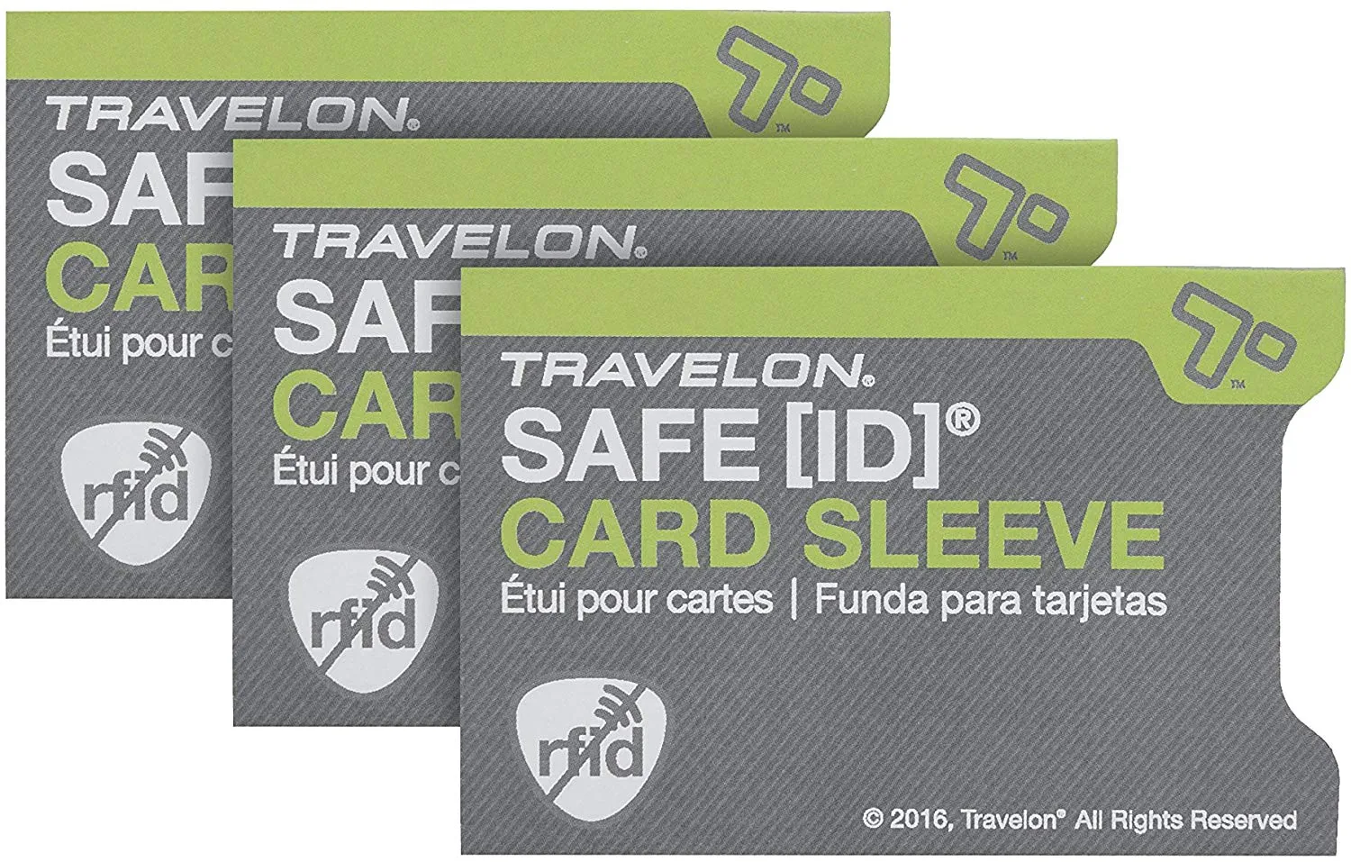 Set of 3 RFID Blocking Card Sleeves