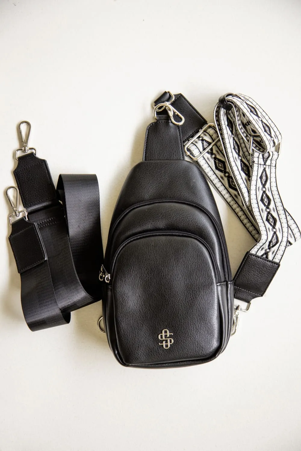 Simply Southern Sling Bag in Black | 0224-BAG-LTHR-SLING-BLACK