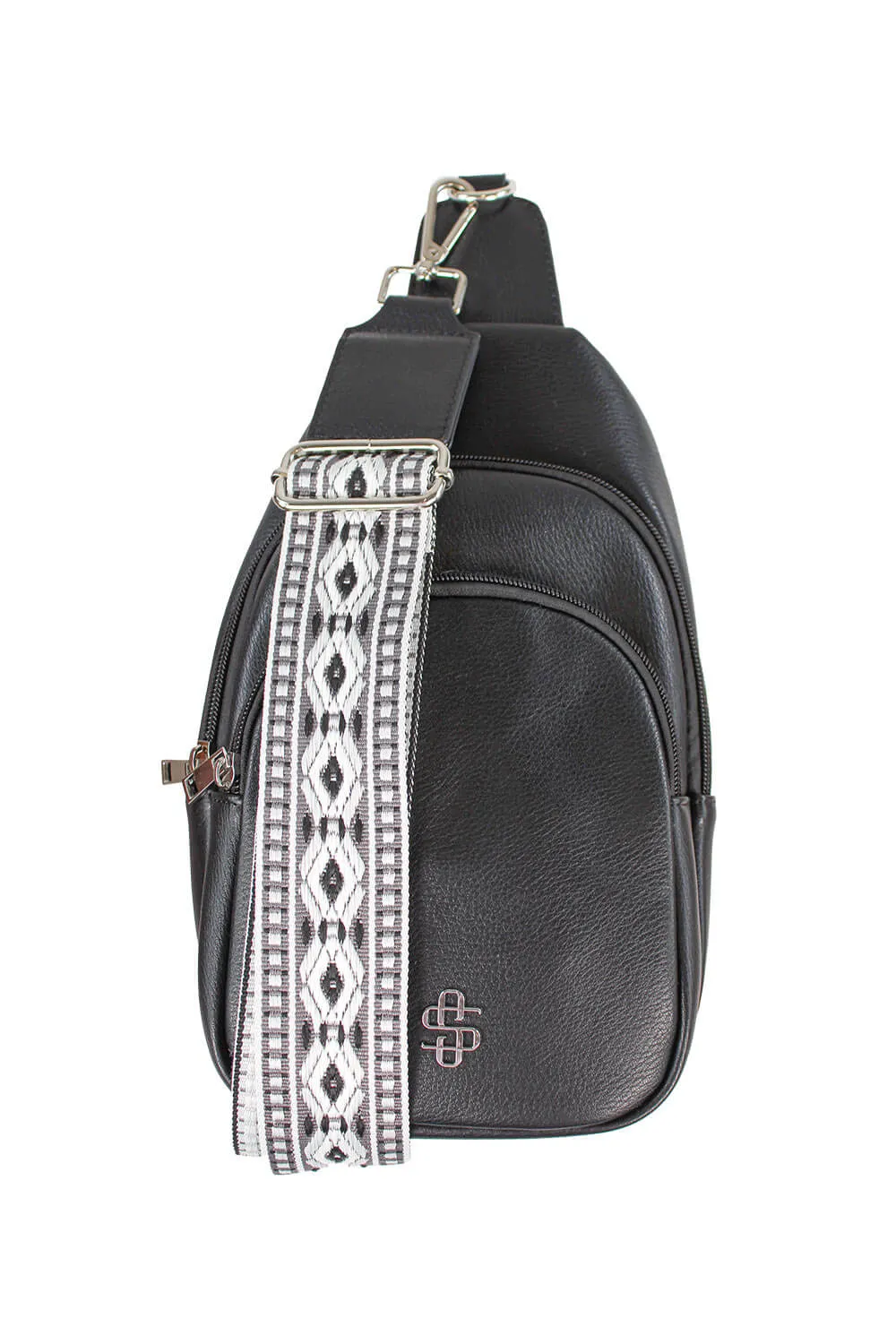 Simply Southern Sling Bag in Black | 0224-BAG-LTHR-SLING-BLACK