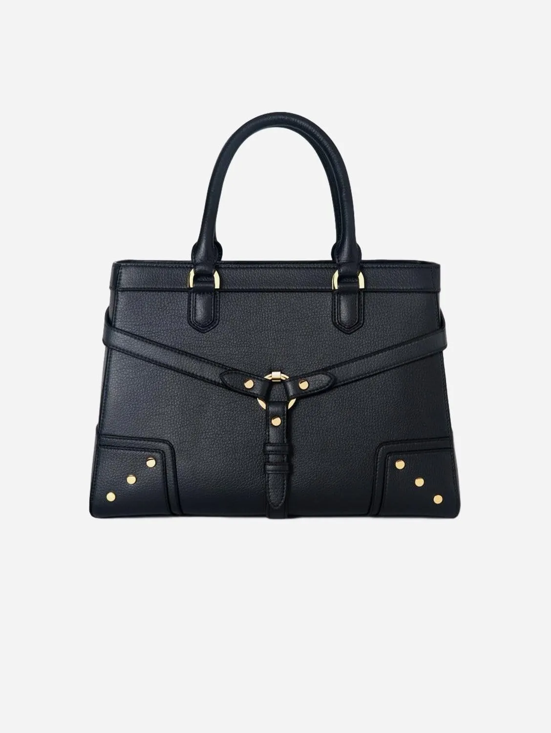 Stockholm Vegan Leather Handbag | Black