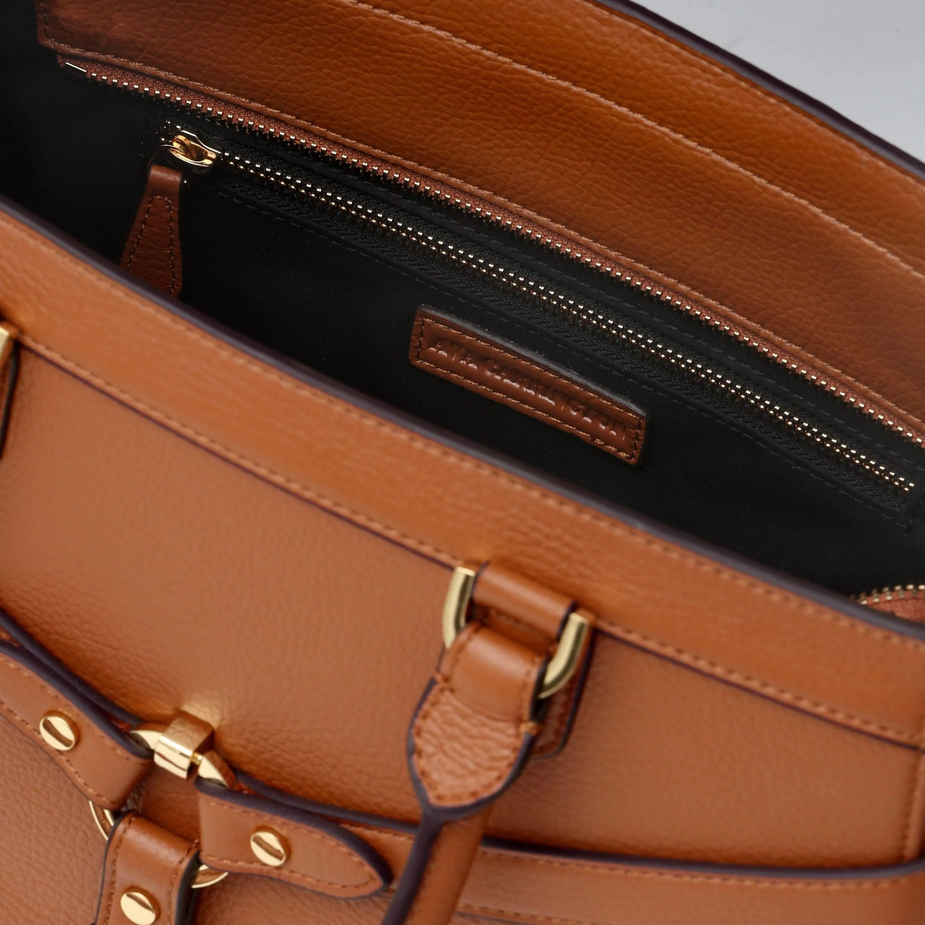 Stockholm Vegan Leather Handbag | Camel