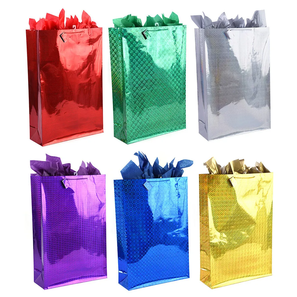 Super Giant Gift Bags, "Hologram Color Shine"
