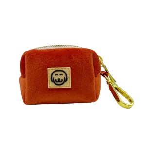 Tangerine Velvet - Dog Poop Bag Holder