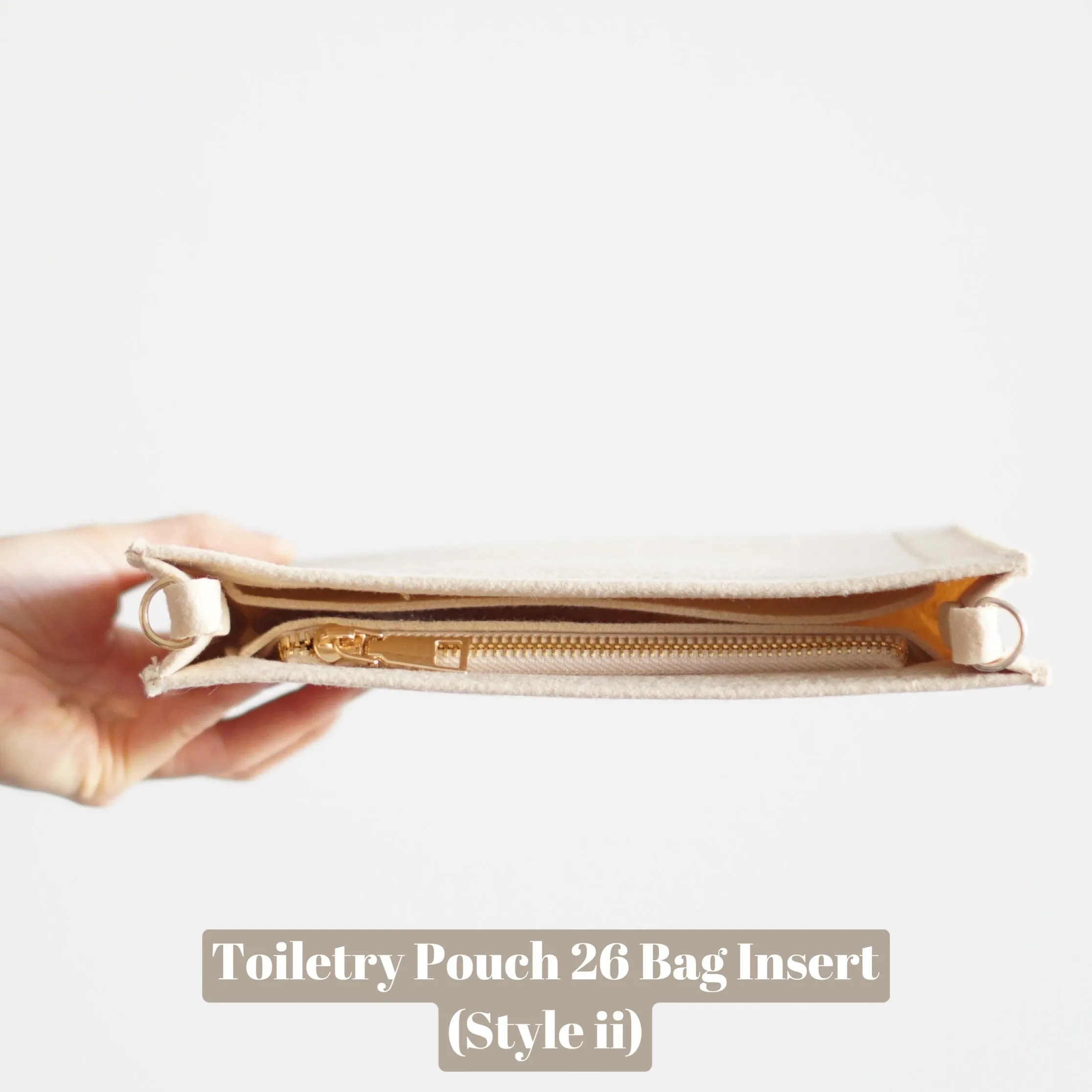 Toiletry Pouch 26 Crossbody Conversion Kit with Bag Organizer Insert and Nylon Bag Strap