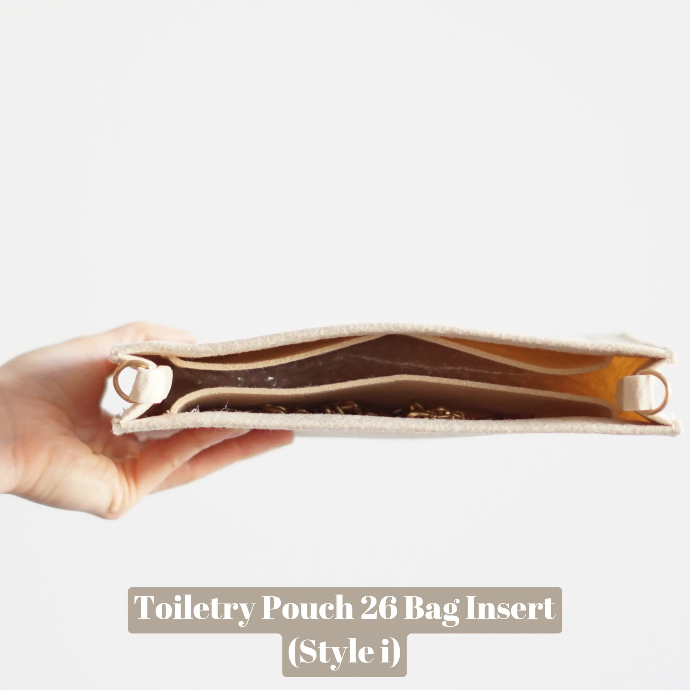 Toiletry Pouch 26 Crossbody Conversion Kit with Bag Organizer Insert and Nylon Bag Strap
