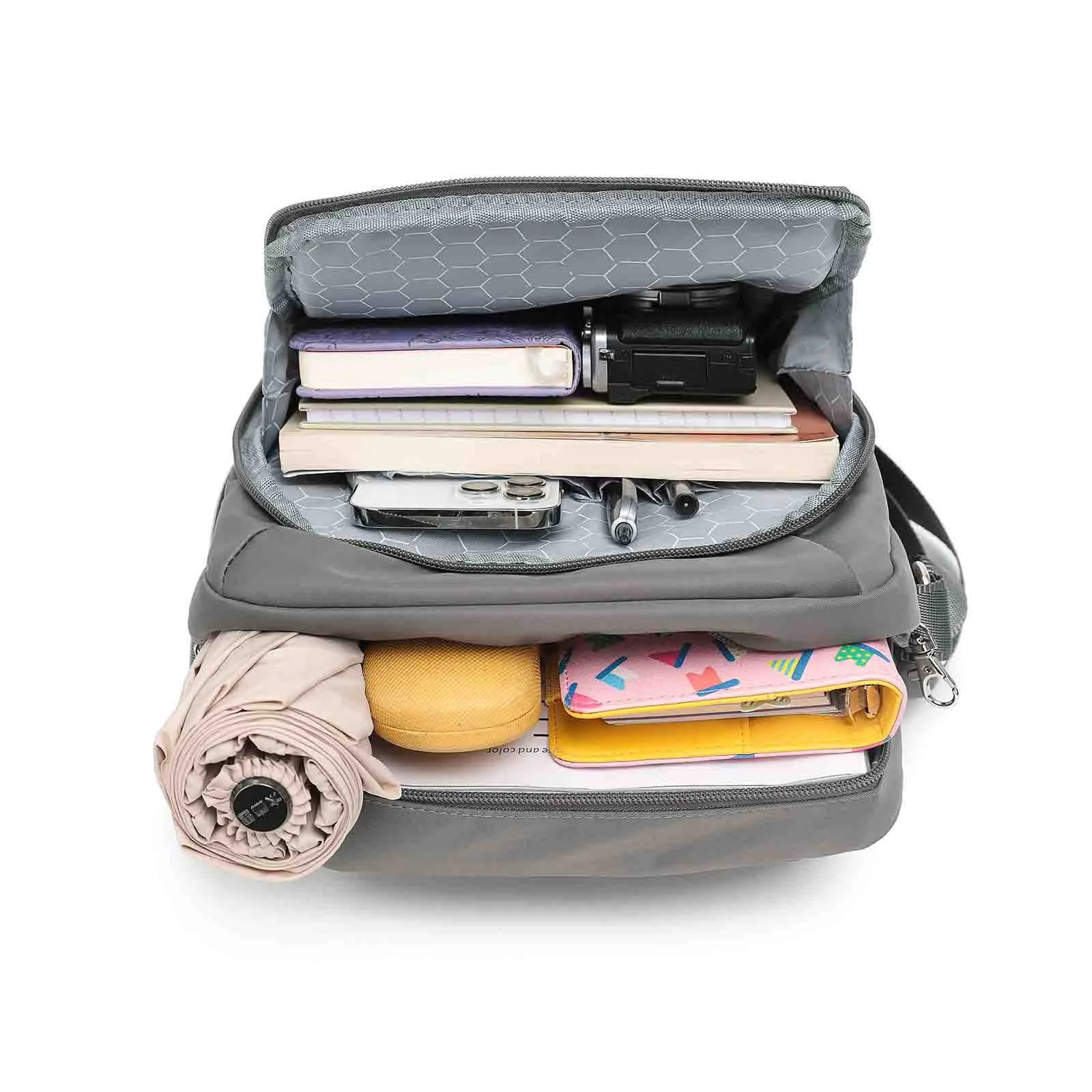 Tosca Anti-Theft Shoulder Bag Double Khaki