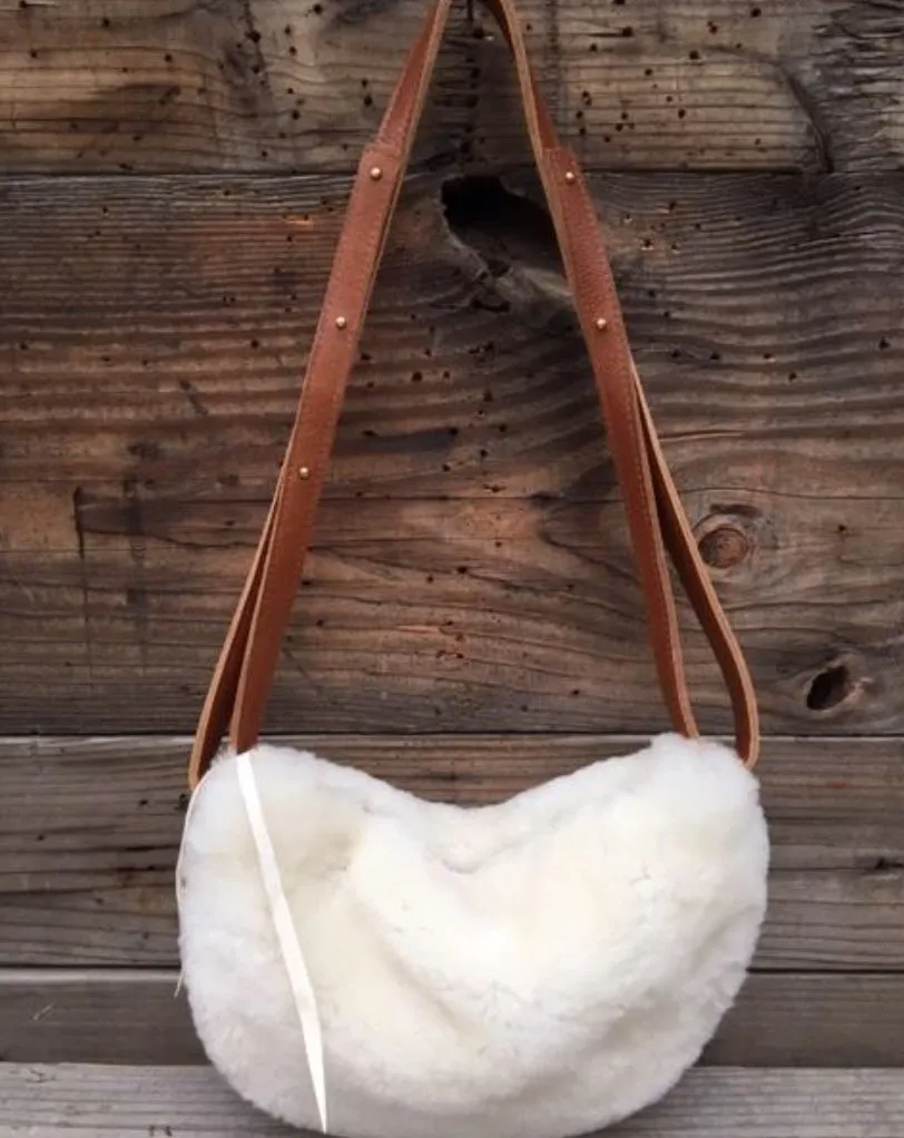 Totem Salvaged Shearling Sling Bag