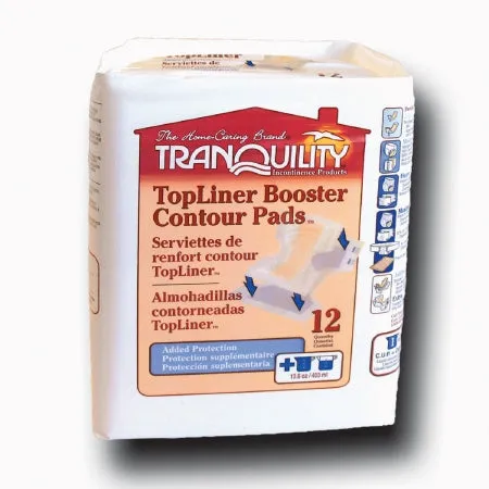 Tranquility TopLiner Mini Booster Pads Case/100 (4 bags of 25)