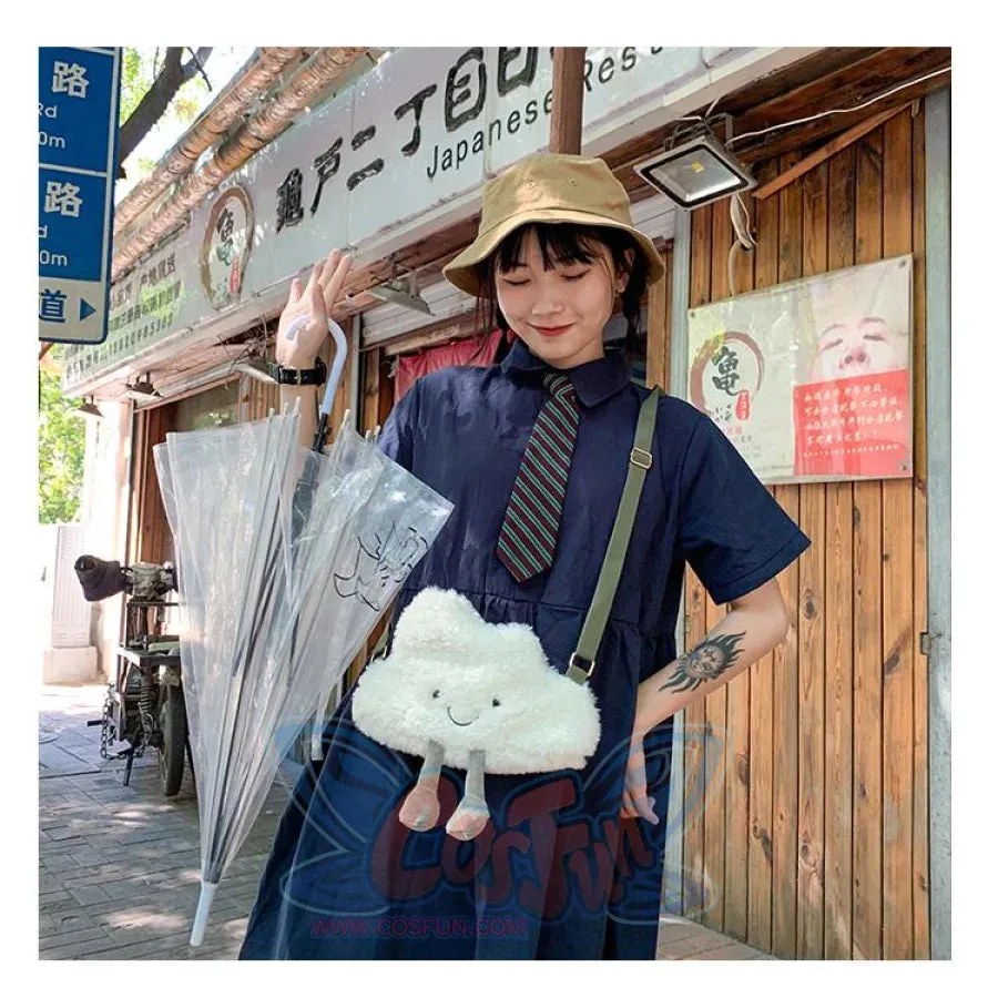 Ulzzang Holiday Cute Cartoon Sister Shoulder Bags J40564