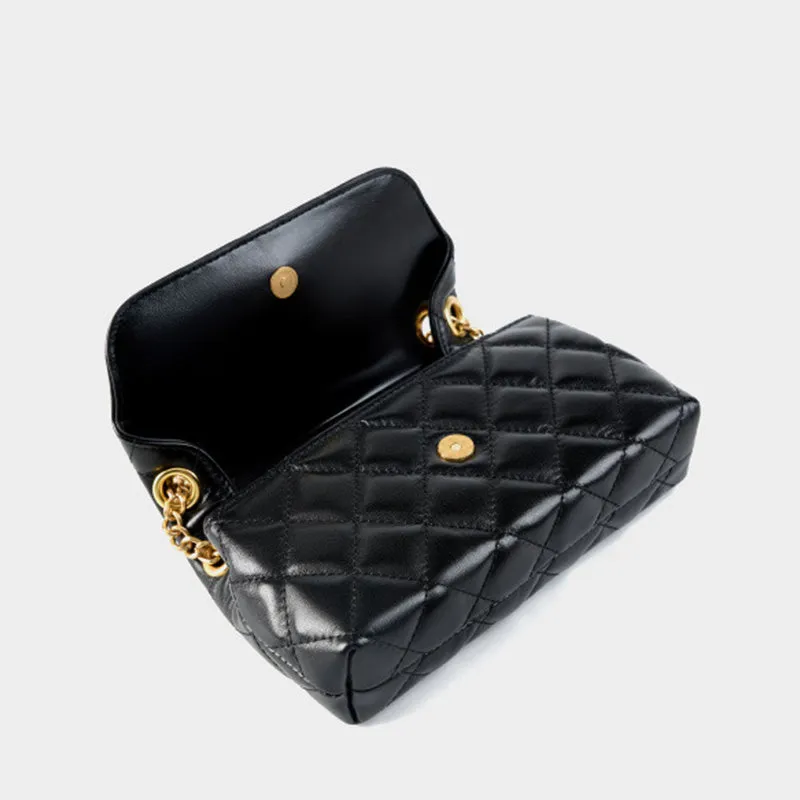 Women Fashion Cowhide Chain Shoulder Cross Body Bag