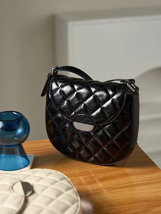 Women Fashion Minimalism Leather Casual Shoulder Bag