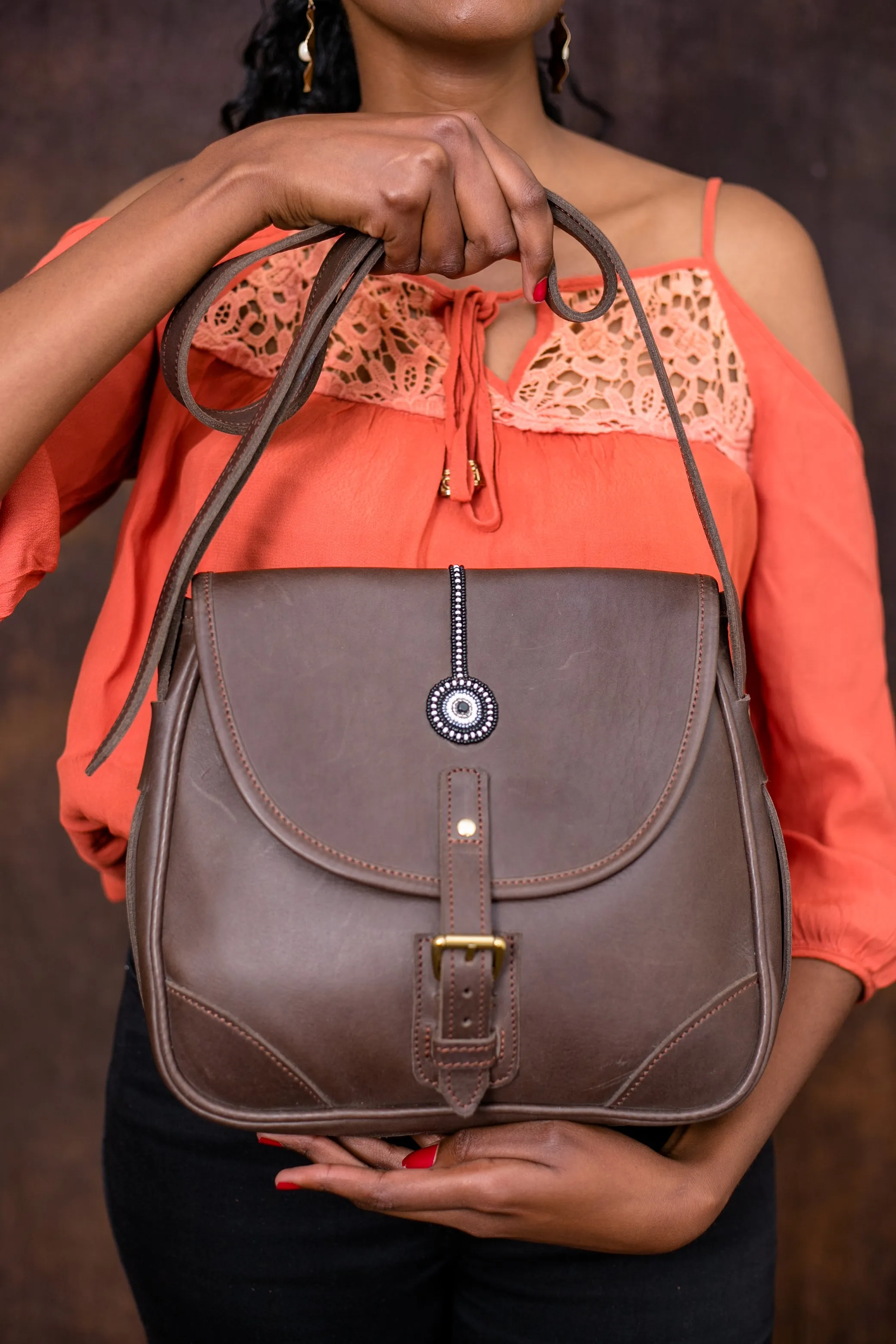 Women Leather Sling Bag